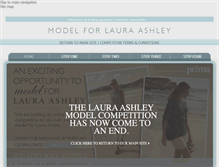 Tablet Screenshot of modelfor.lauraashley.com